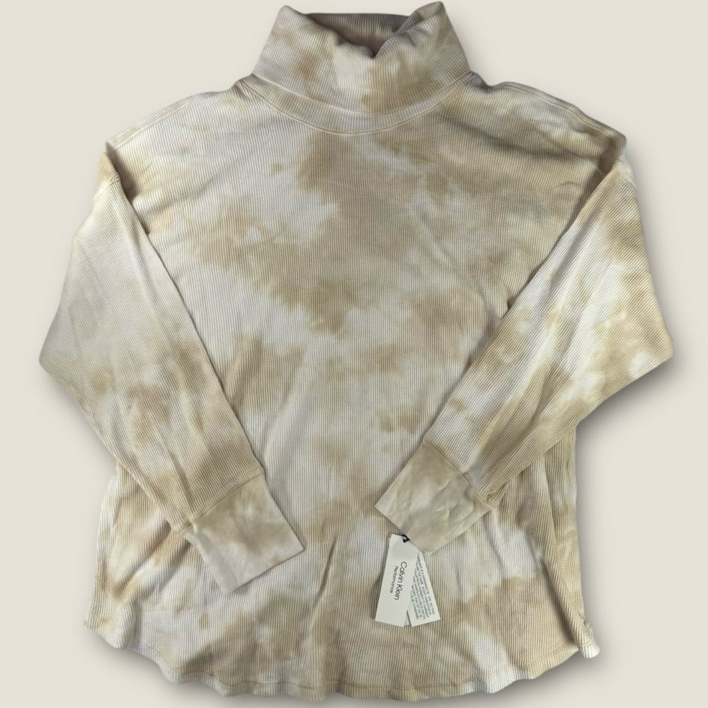 Calvin‎ Klein Cream Long Sleeve Top